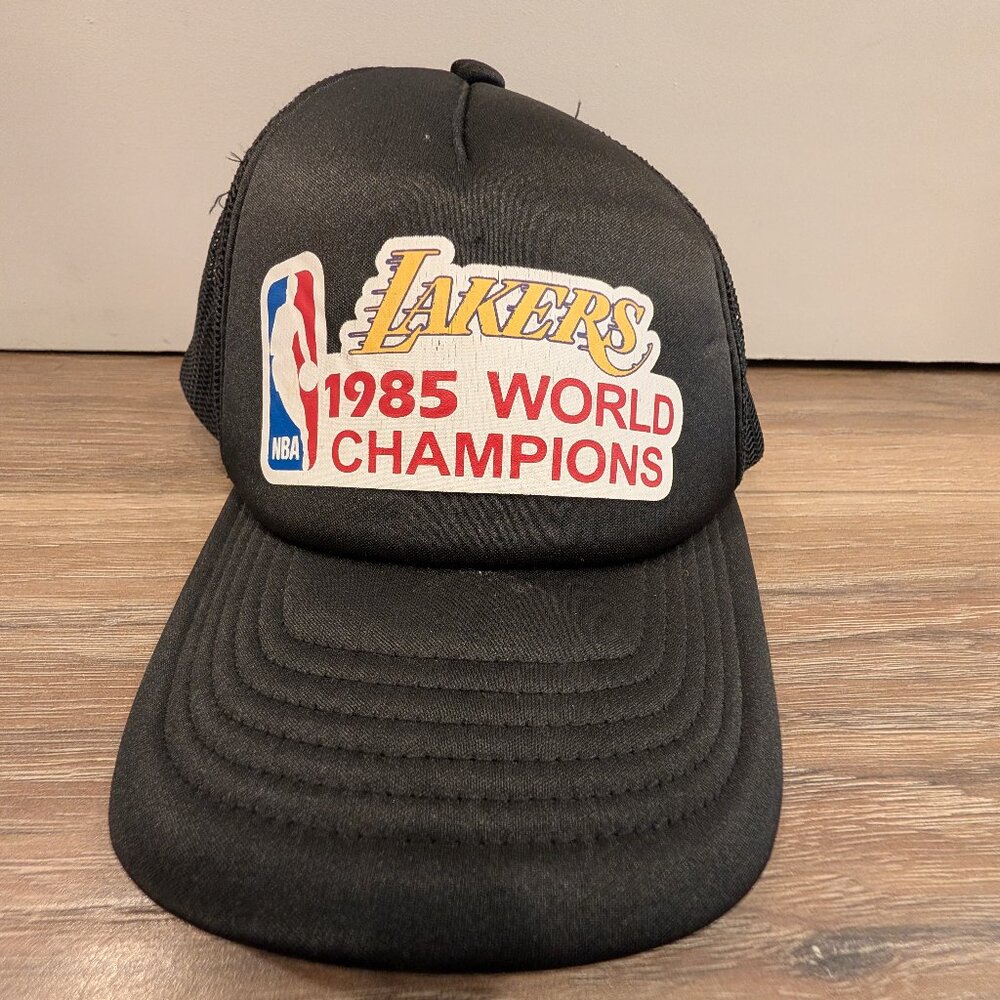 Los Angeles Lakers 1985 NBA Champions Hat Mitchell and Ness